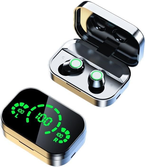 🎧 Căști Wireless Bluetooth 5.3 cu Display LED