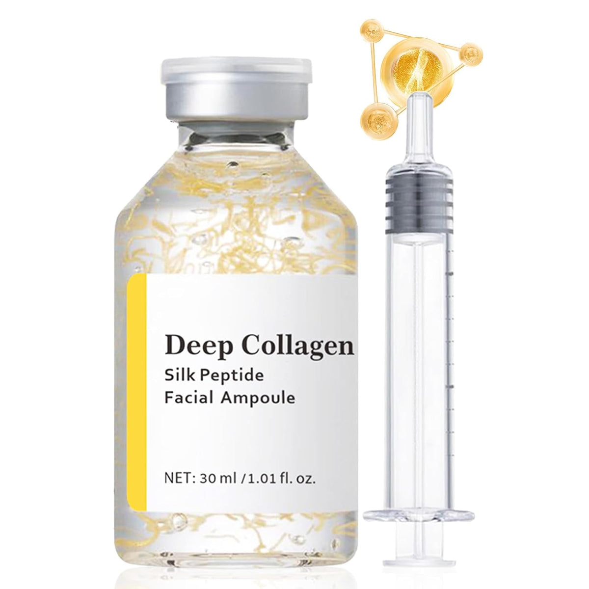 Fiolă cu colagen intens, peptide de mătase, 30 ml