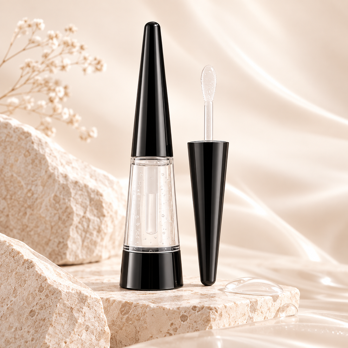 Luciu de Buze cu Acid Hialuronic pentru Buze Vizibil Mai Pline