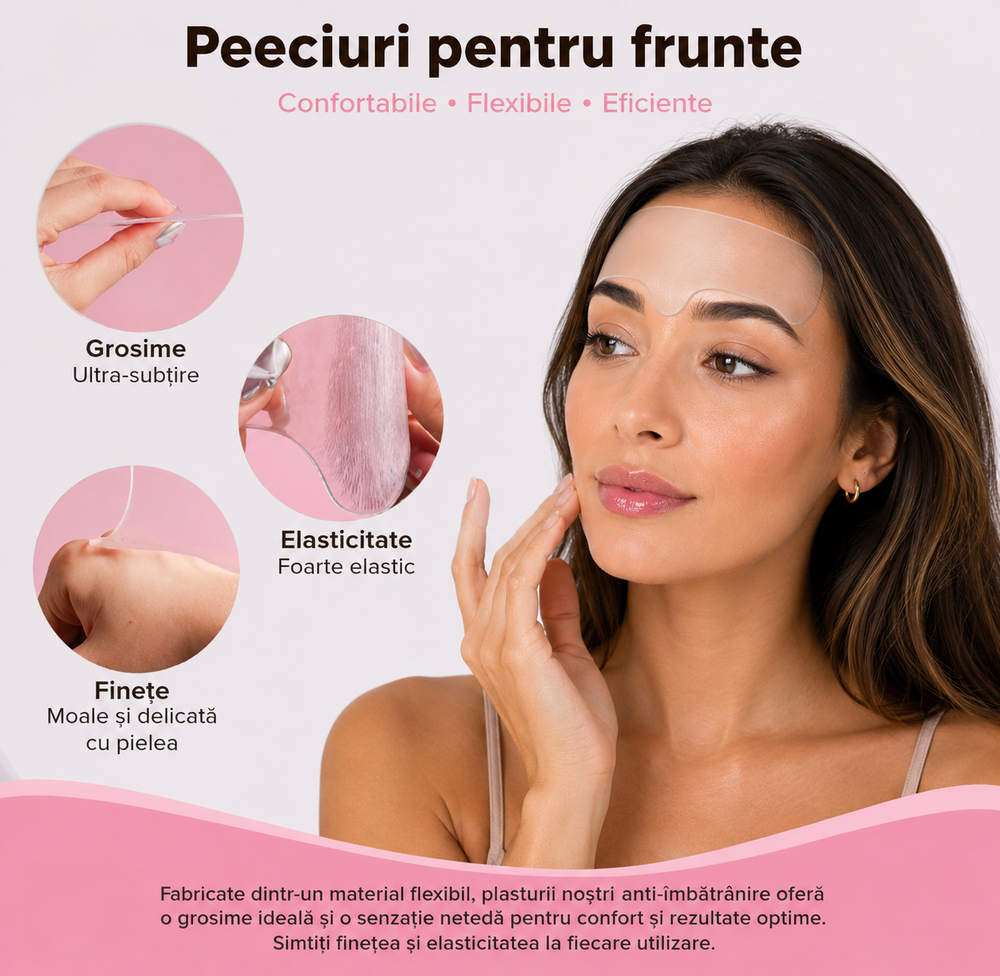 Patch-ul reutilizabile din silicon pentru frunte1+1 GRATUIT