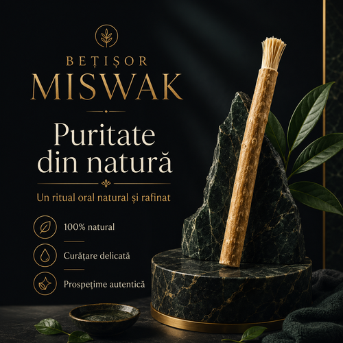 Periuță de Dinți Naturală Miswak – Curățare Fără Pastă de Dinți