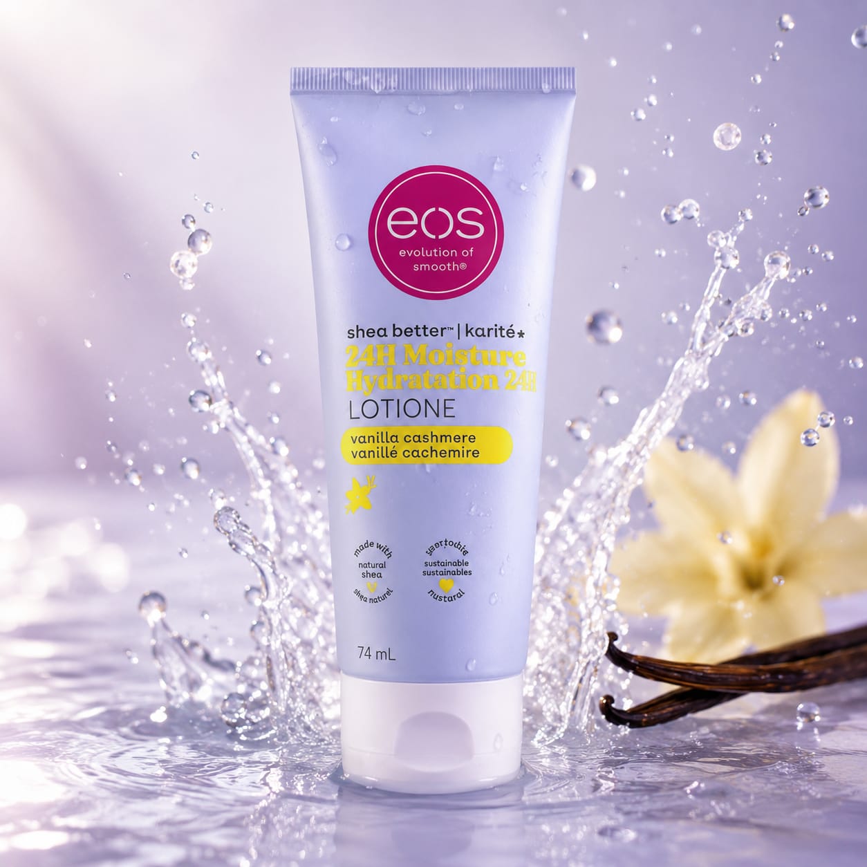 Loțiune de Corp EOS cu Hidratare Intensă 24H – 74 ml